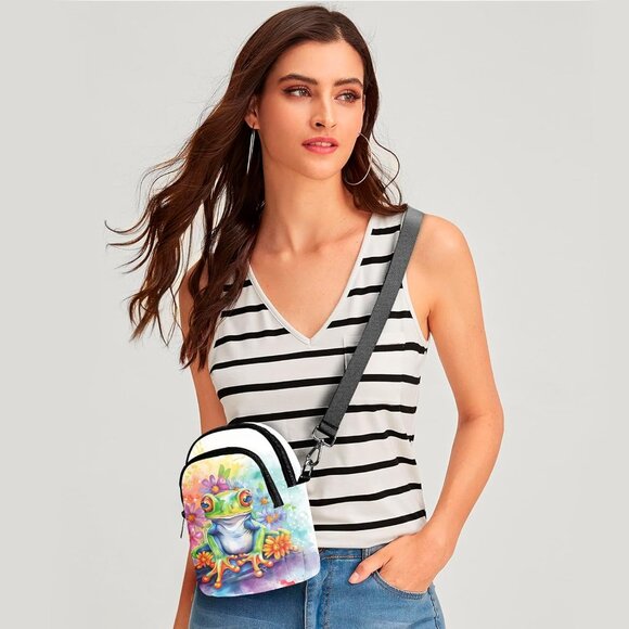 Versatile Women's Crossbody Bag - Adjustable Waterproof Purse with Card Slots - Picture 2 of 6